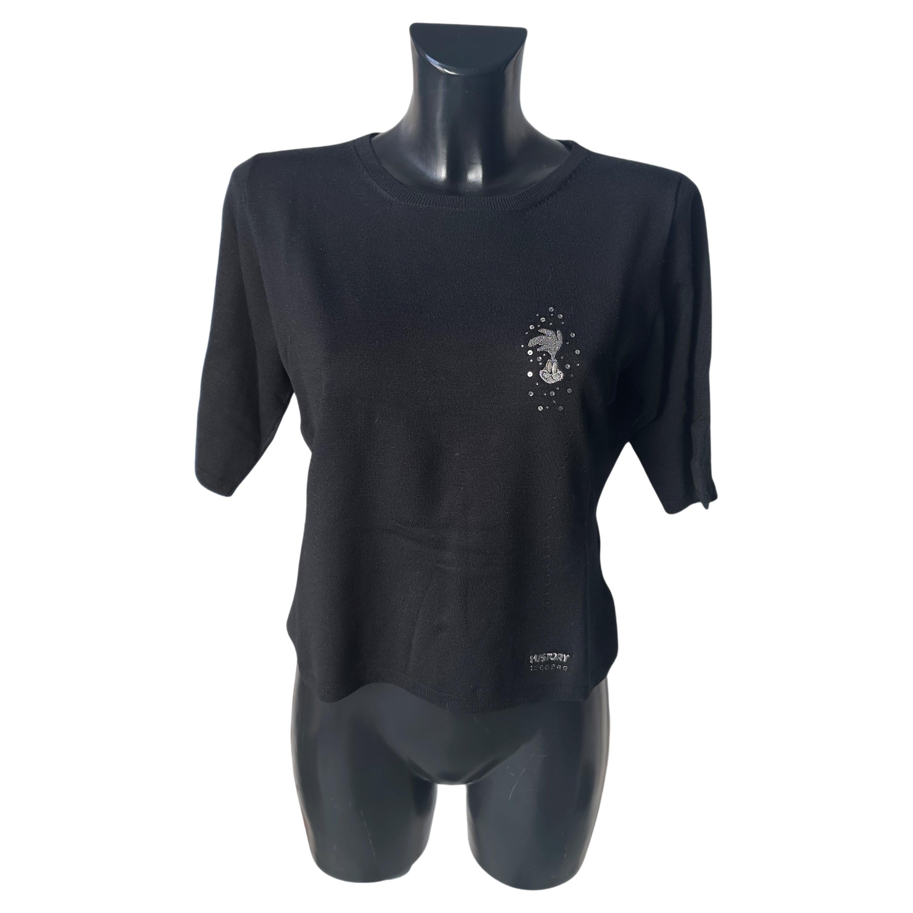 Iceberg History jersey black 90s For Sale