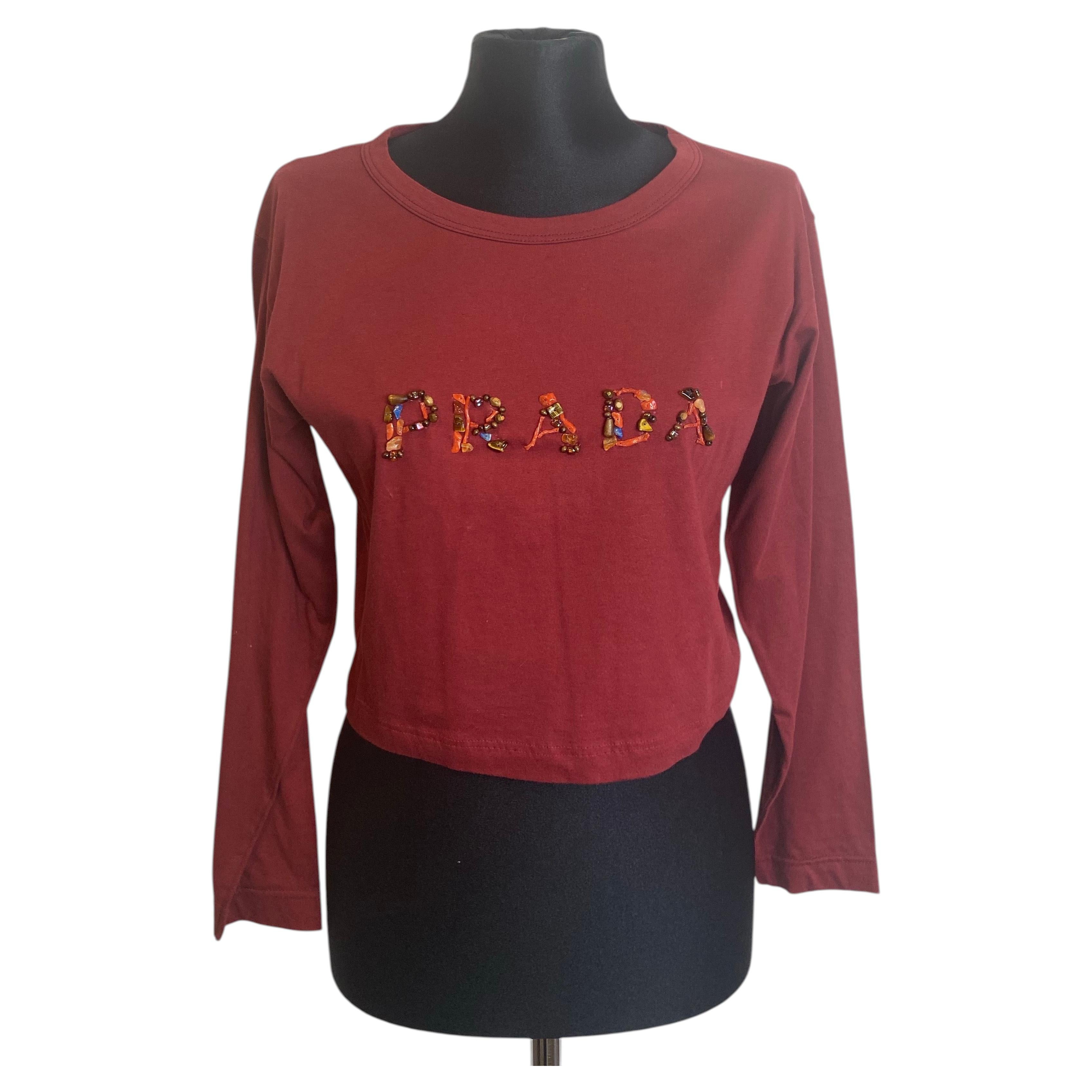 Maglia maniche lunghe Prada For Sale