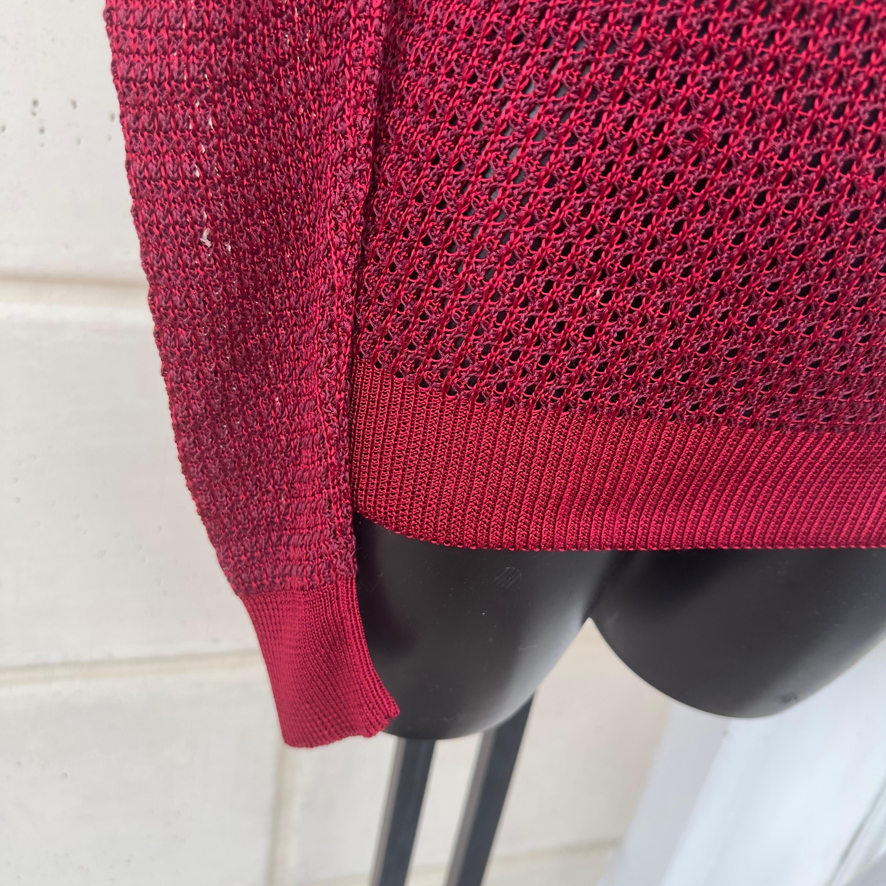 Red Maglia Valentino anni 80 a retina, mai utilizzata For Sale