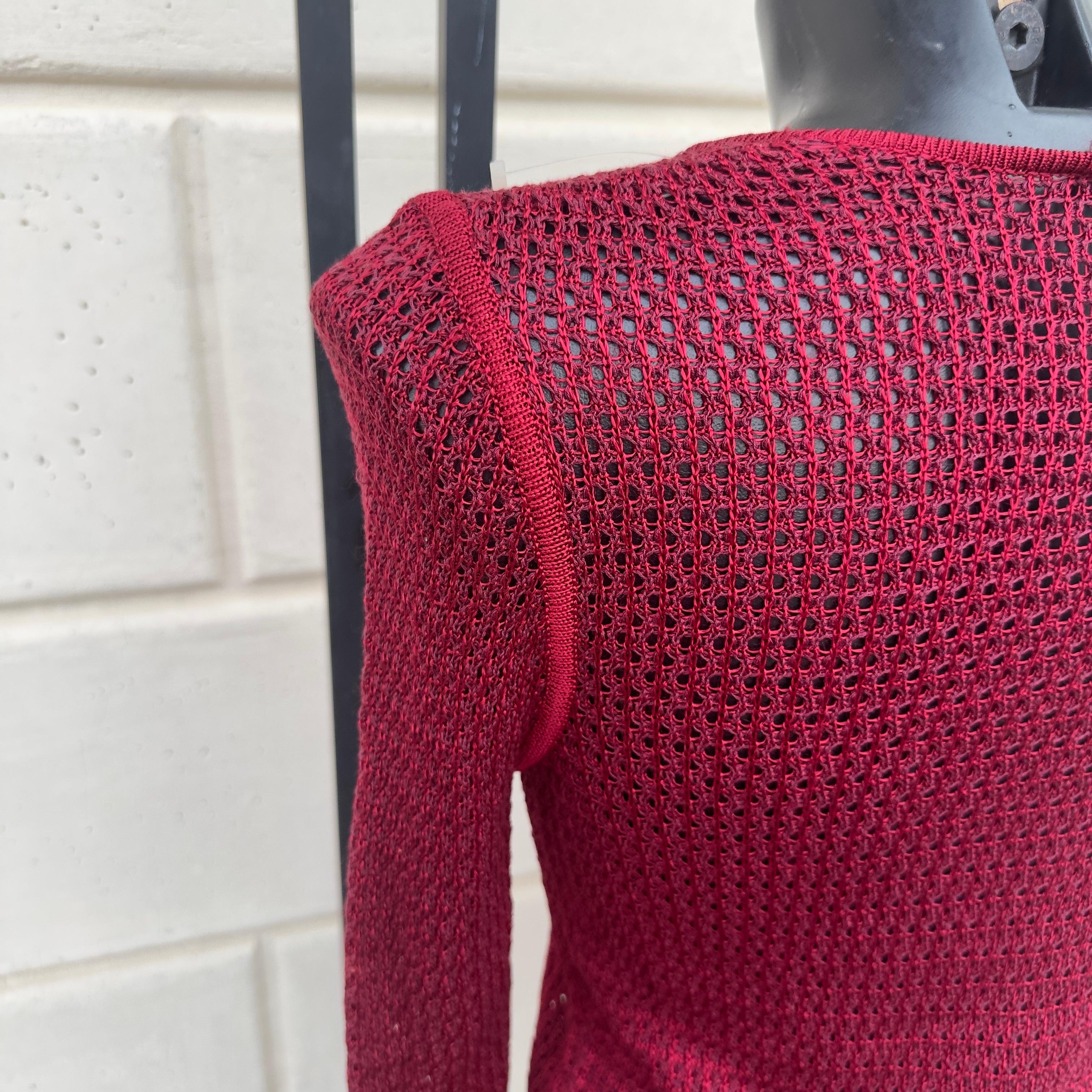 Women's or Men's Maglia Valentino anni 80 a retina, mai utilizzata For Sale