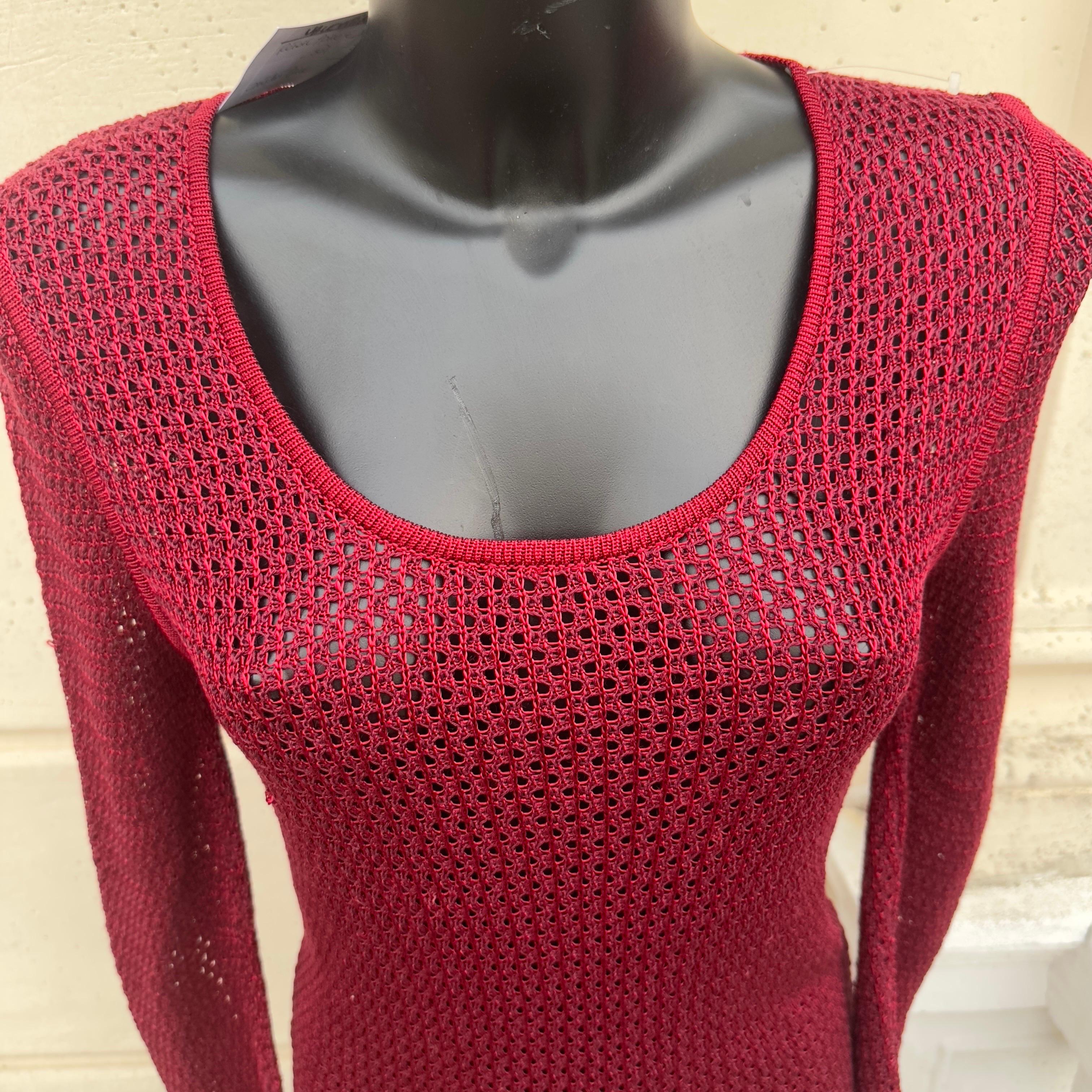Maglia Valentino anni 80 a retina, mai utilizzata For Sale 2