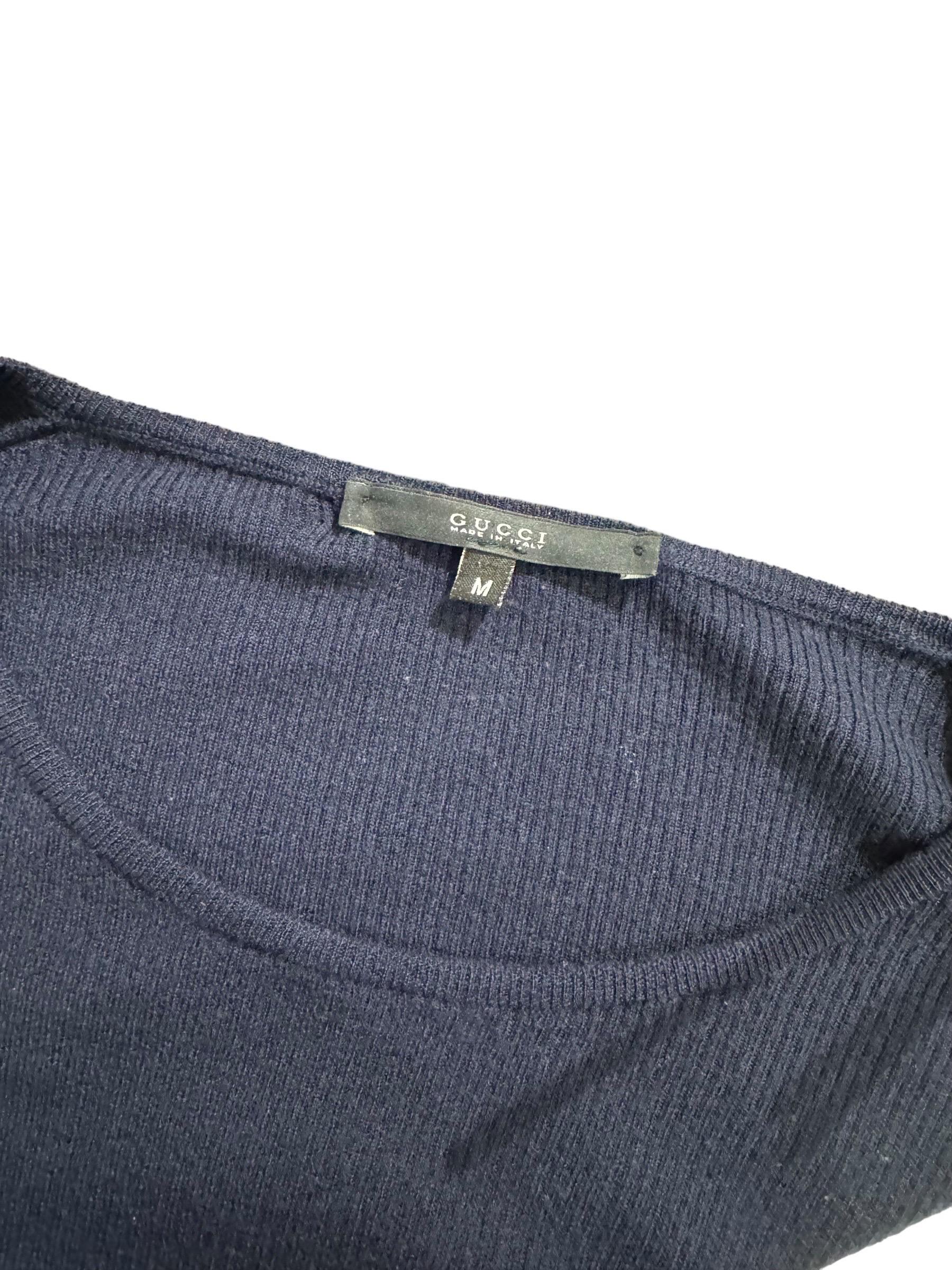Maglioncino Gucci Lana Blu For Sale 2