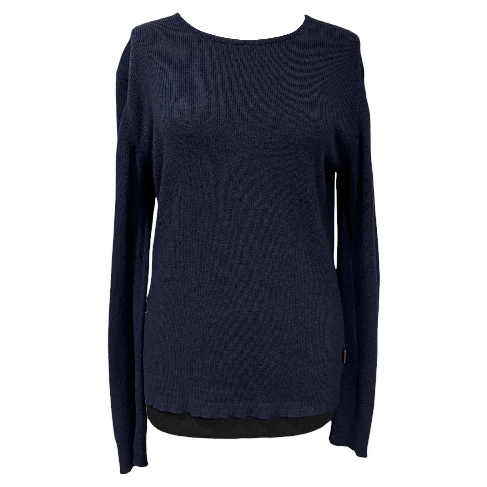 Maglioncino Gucci Lana Blu en venta