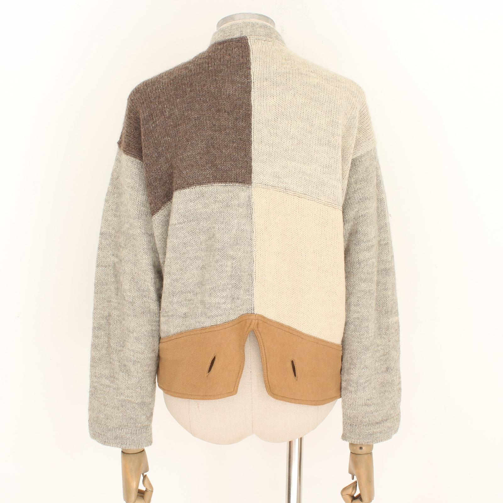 Maglione Stile Cardinan Jean-Charles de Castelbajac in Alpaca Beige anni 80 In Excellent Condition In Brindisi, Bt