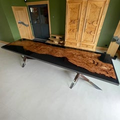 Magma Bois Déchiré Skulpturaler Esstisch von Meubles Thouret