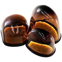 Magma Floor Lamp, Volcanic Stone, Contemporary Alquimia Collection