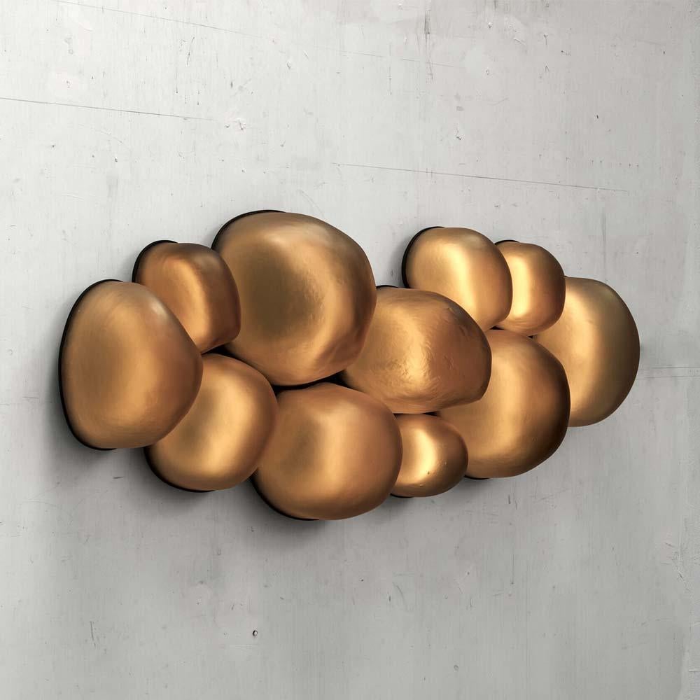 Mexican Magma Large Wall Lamp Golden Edition For Sale