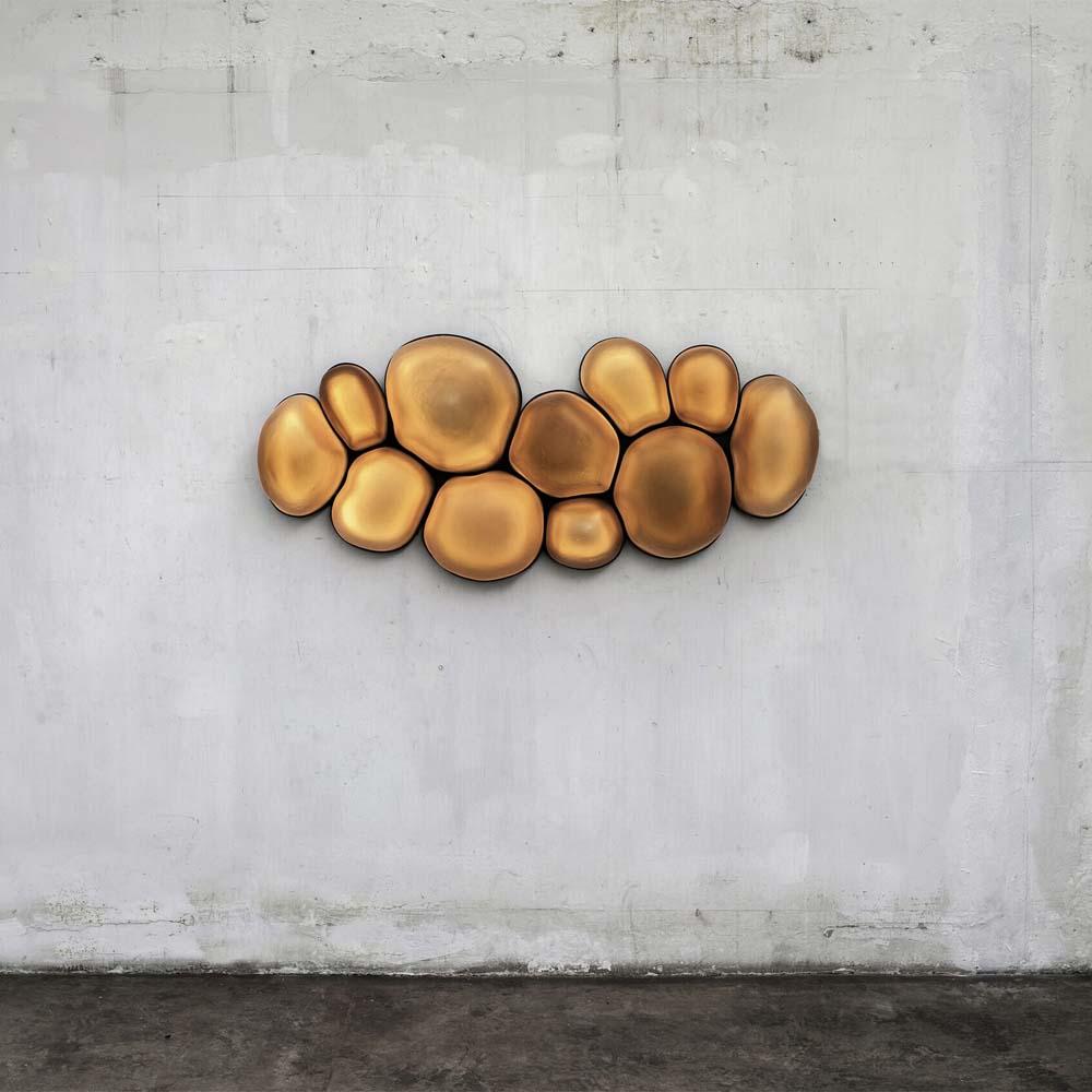 Magma Large Wall Lamp Golden Edition In New Condition For Sale In PARIS, FR