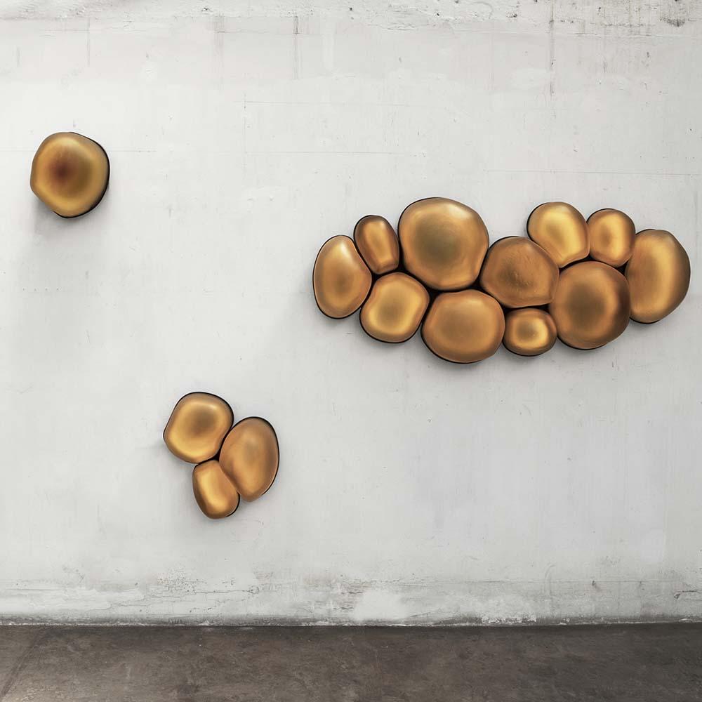 Contemporary Magma Large Wall Lamp Golden Edition For Sale