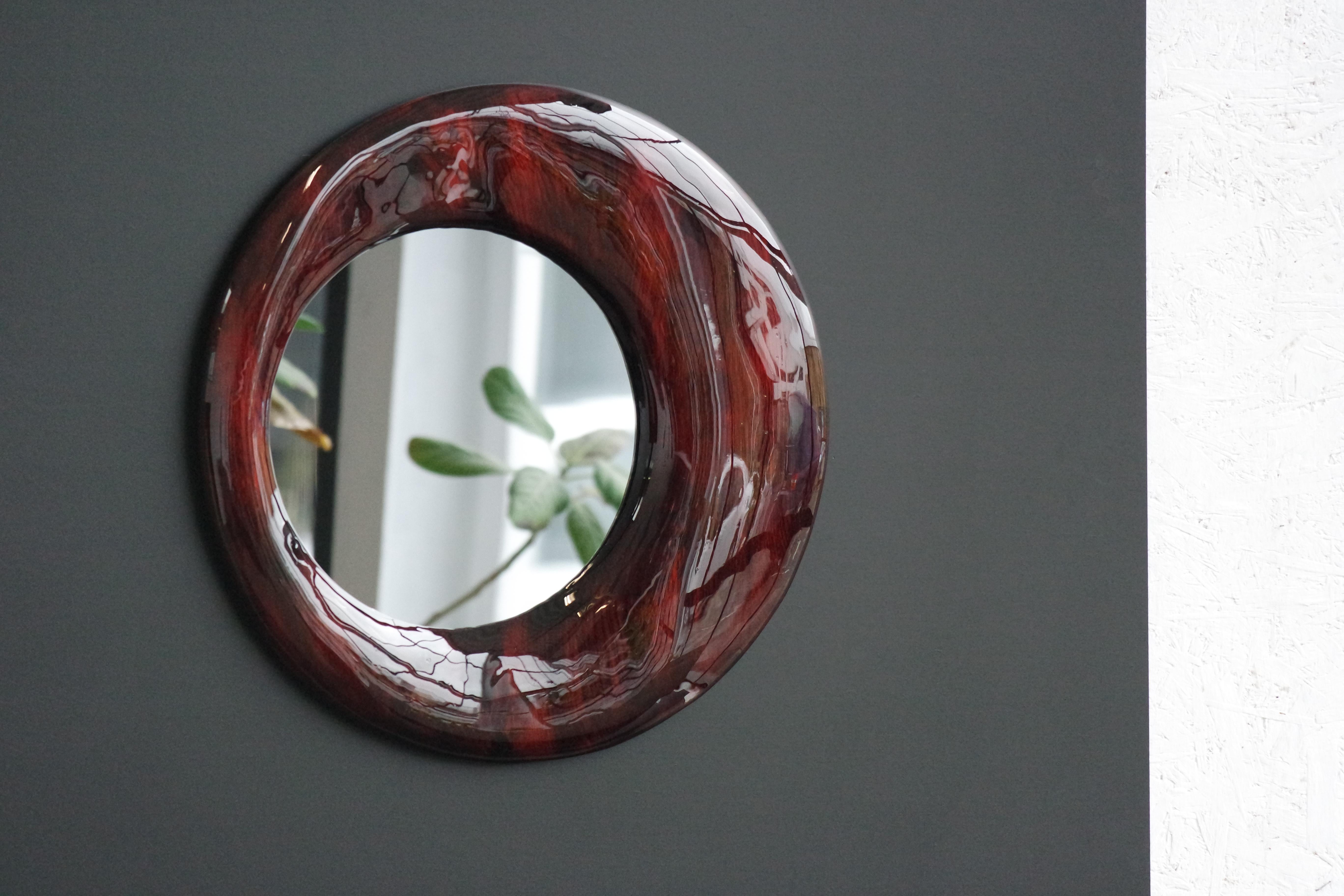 Modern Magma Mirror by Onno Adriaanse For Sale
