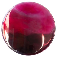 Magma Wanddekoration von Courtney Kinnare, Rosa mehrfarbiger Spiegel