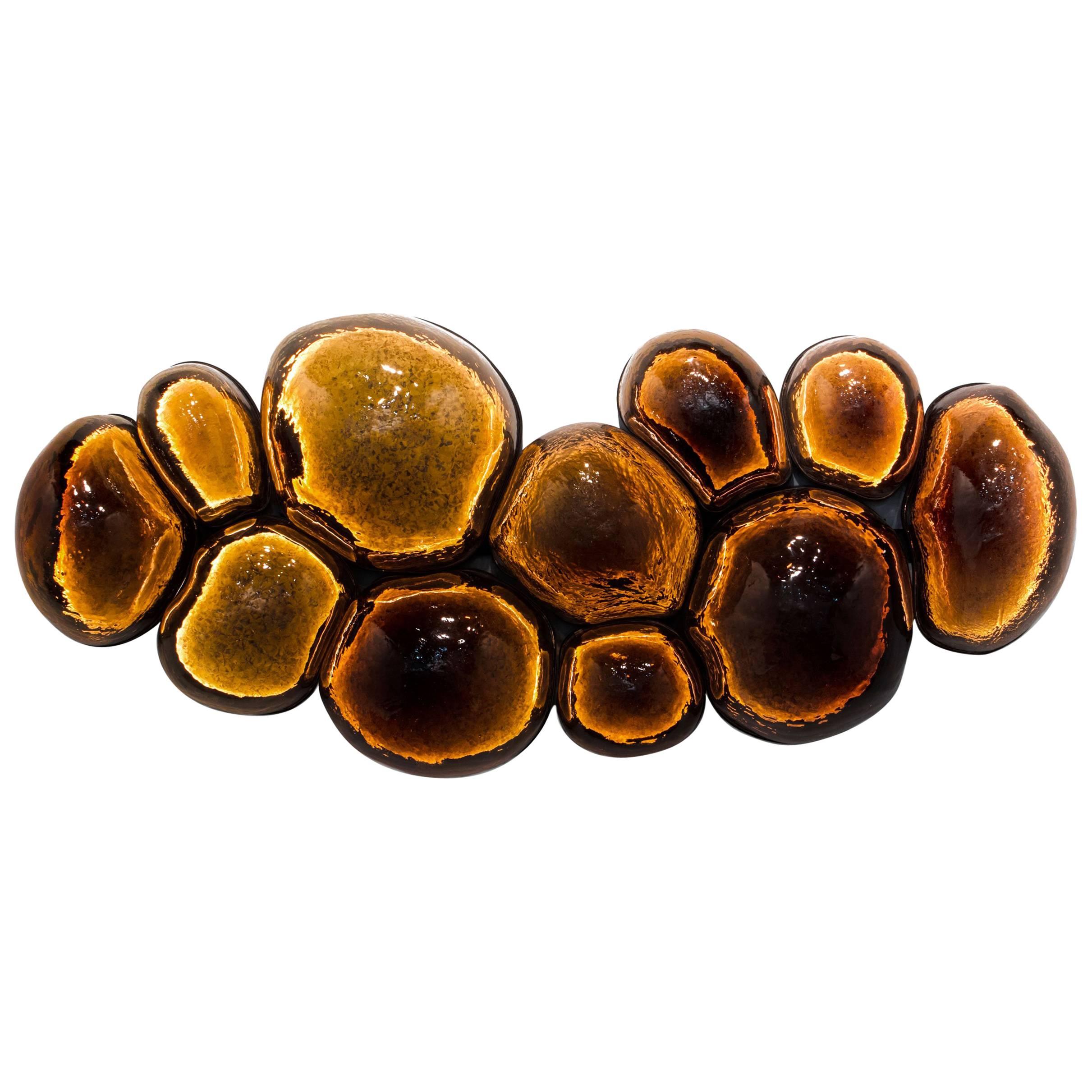 Magma Wall Lamp in Volcanic Stone, Alquimia Collection For Sale