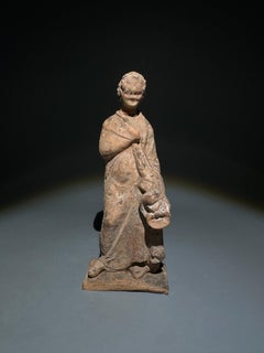 Magna Graecia Figure of an actor with a mask in terracotta