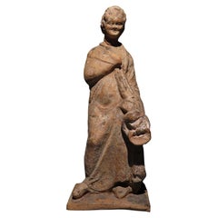 Magna Graecia Figure of an actor with a mask in terracotta
