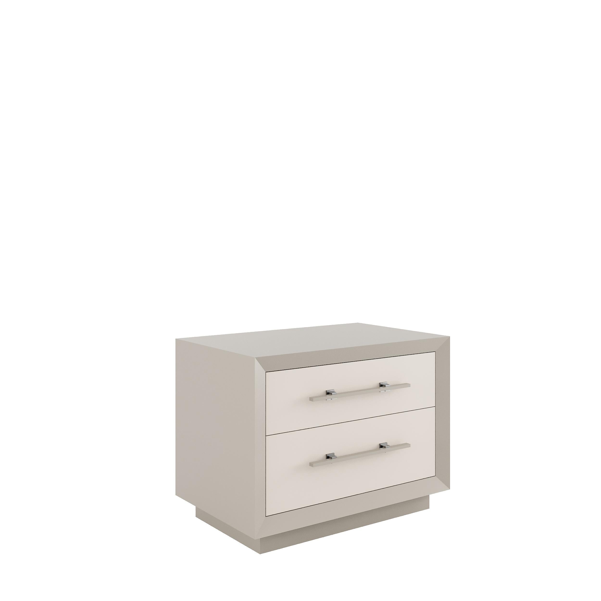 Portuguese MAGNA large nightstand - wooden base For Sale