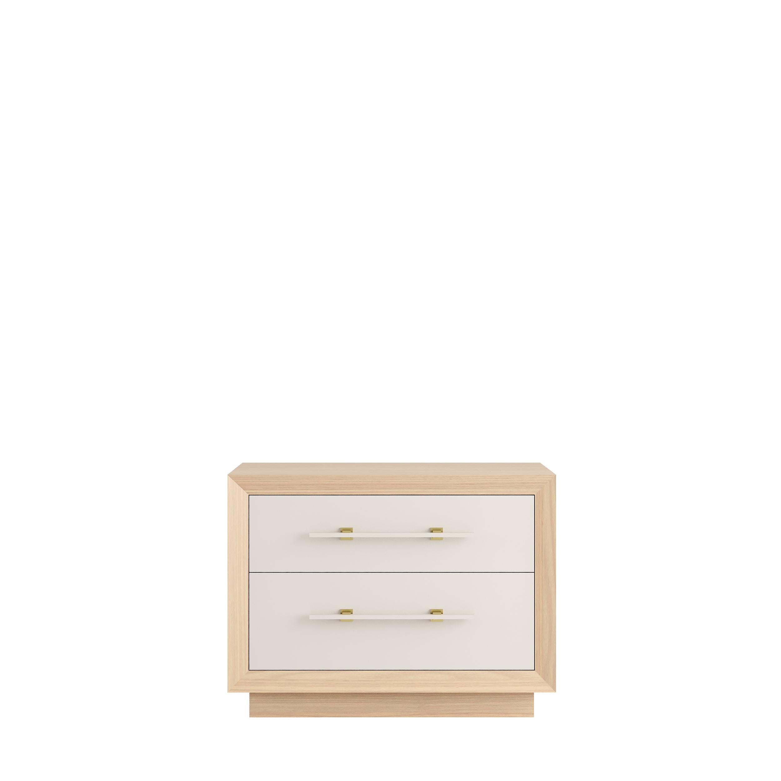 Contemporary MAGNA large nightstand - wooden base For Sale