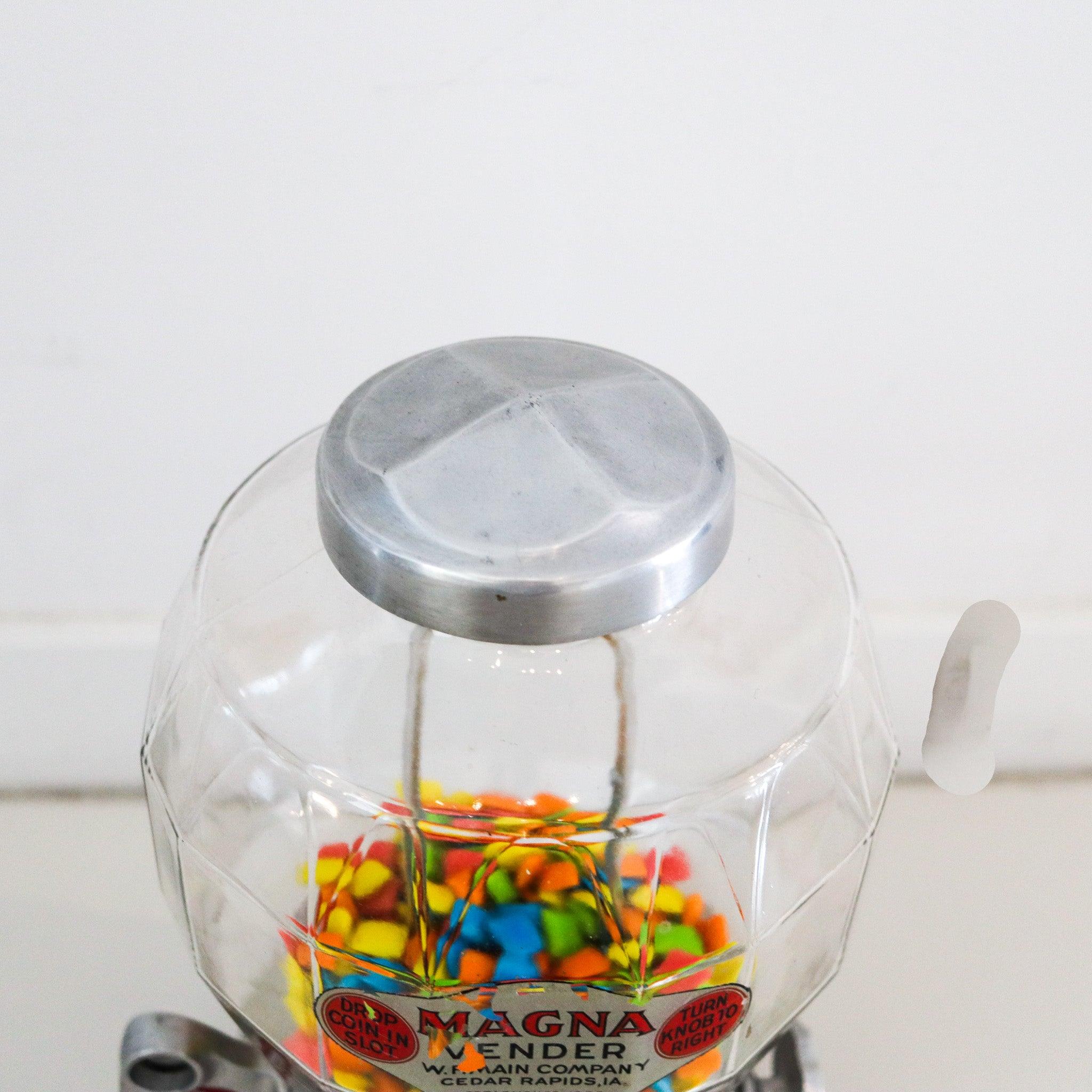 VENDEDORA MAGNA 1930 Art-Deco Máquina expendedora de mostrador de 1 céntimo para cacahuetes y caramelos Hecho a mano en venta