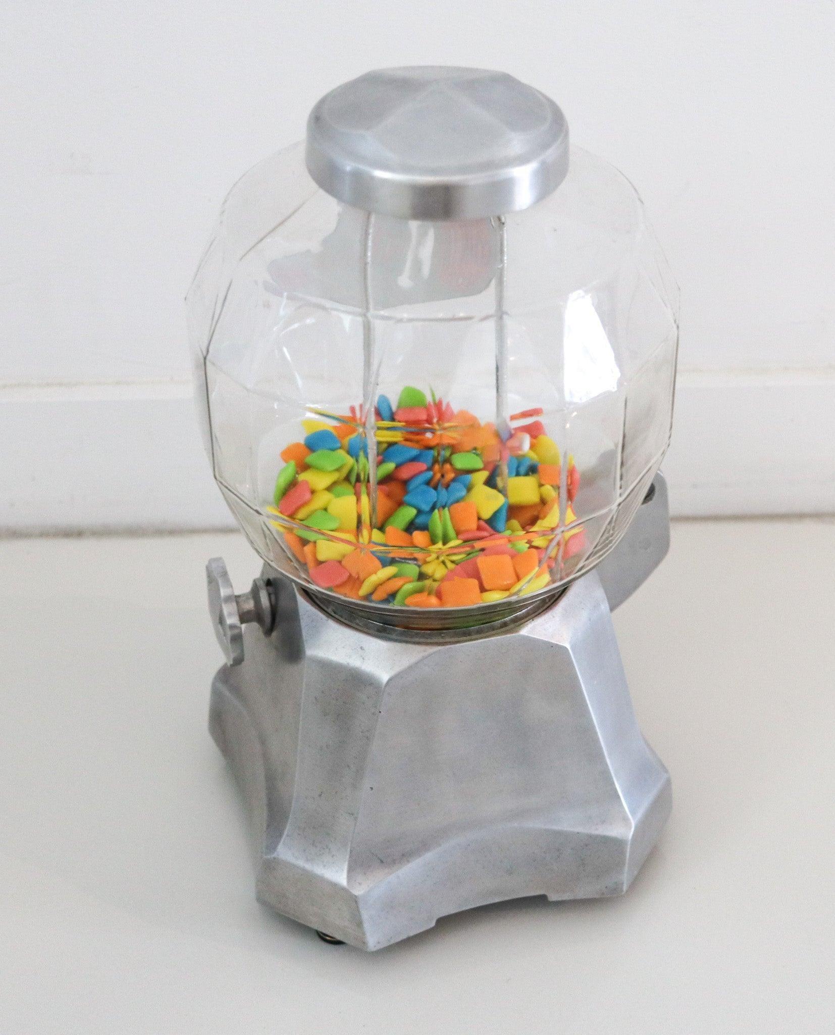 VENDEDORA MAGNA 1930 Art-Deco Máquina expendedora de mostrador de 1 céntimo para cacahuetes y caramelos Acero en venta