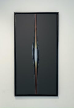Ayin #1 - Resin and acrylic monochromatic painting by Magnakobo