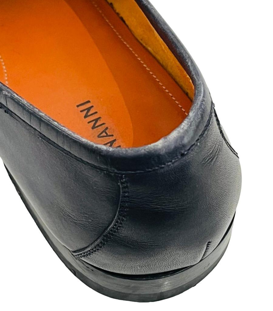 Magnanni Croc Embossed Leather Loafers For Sale 2