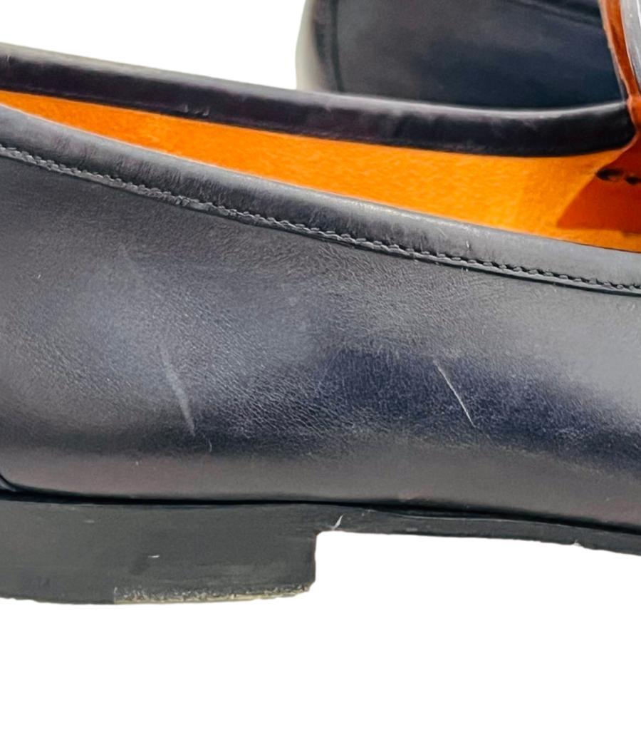 Magnanni Croc Embossed Leather Loafers For Sale 3