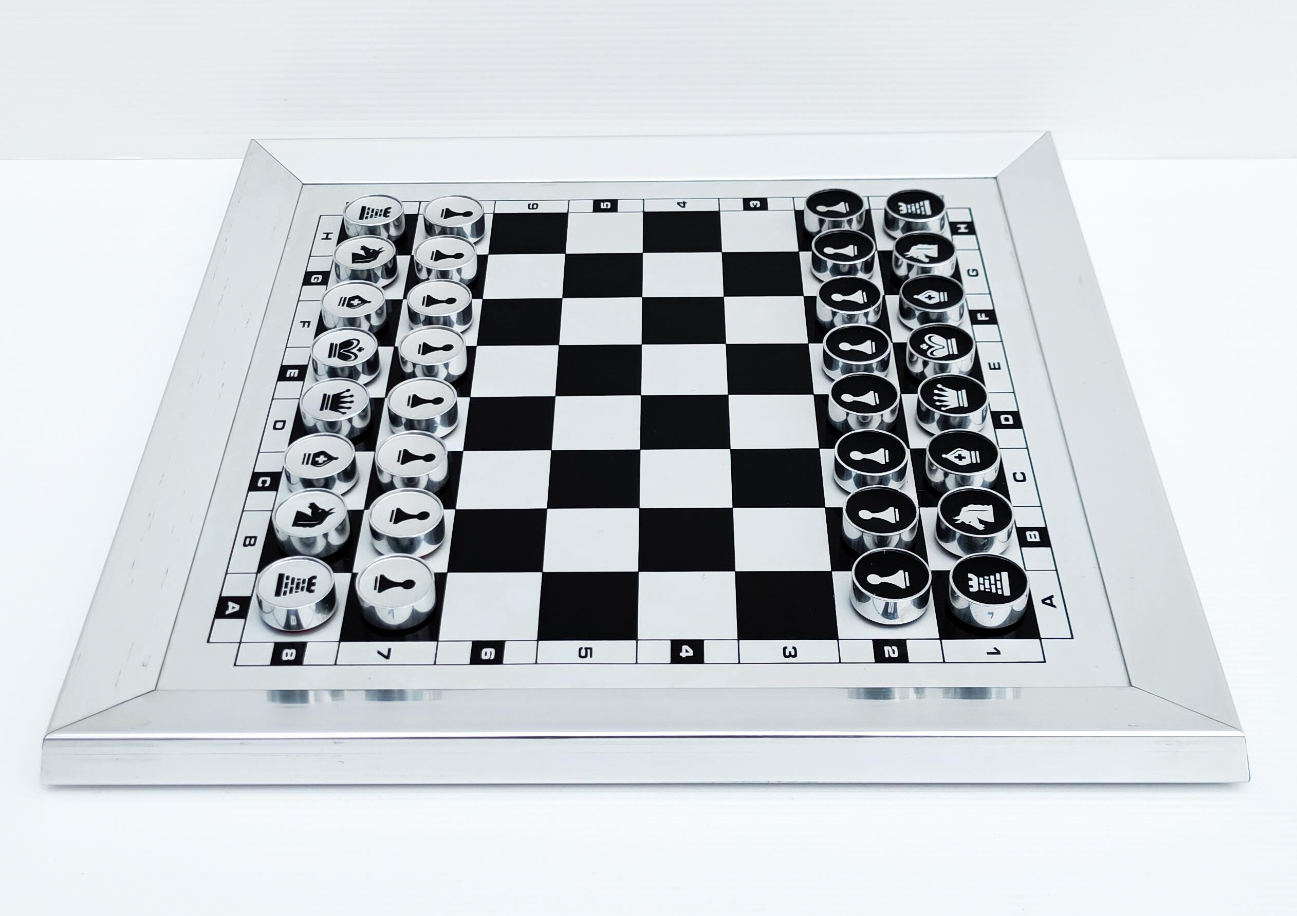 Metal Magnetic Chess Game, France, 1970s