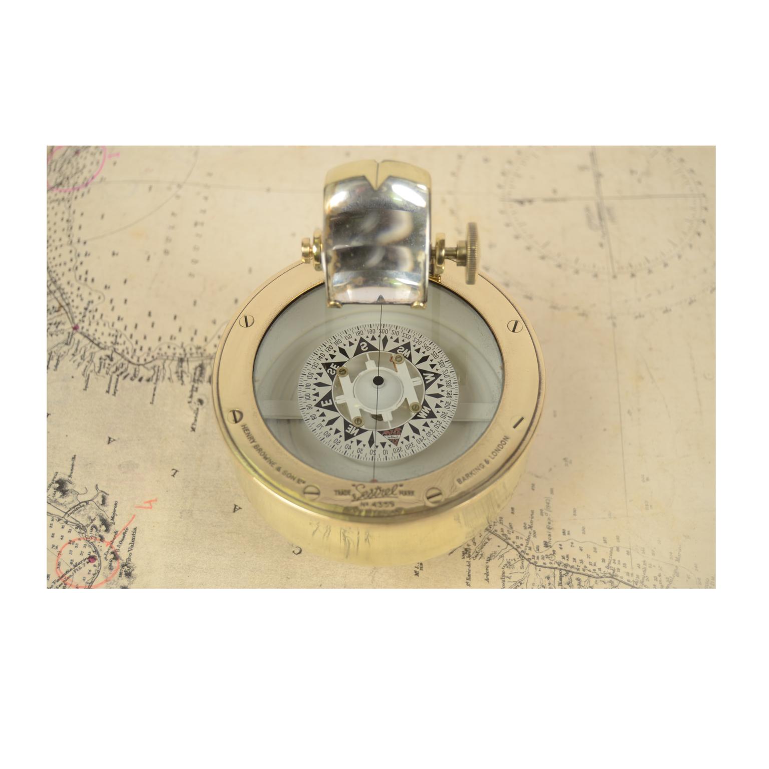 Magnetic Compass Signed Henry Browne & Son Ltd Sestrel, Early 20th Century 8