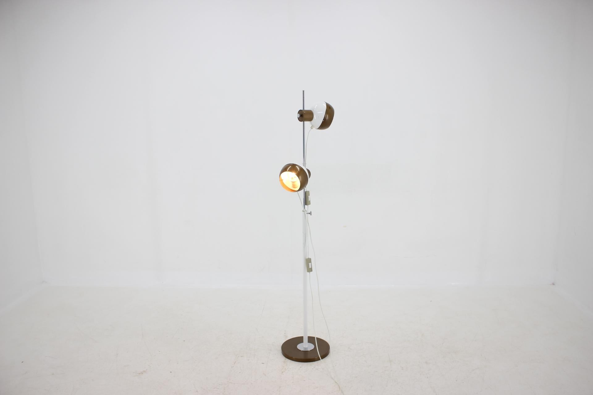 Magnetic Double Eye Ball Floor Lamp, 1970s 3