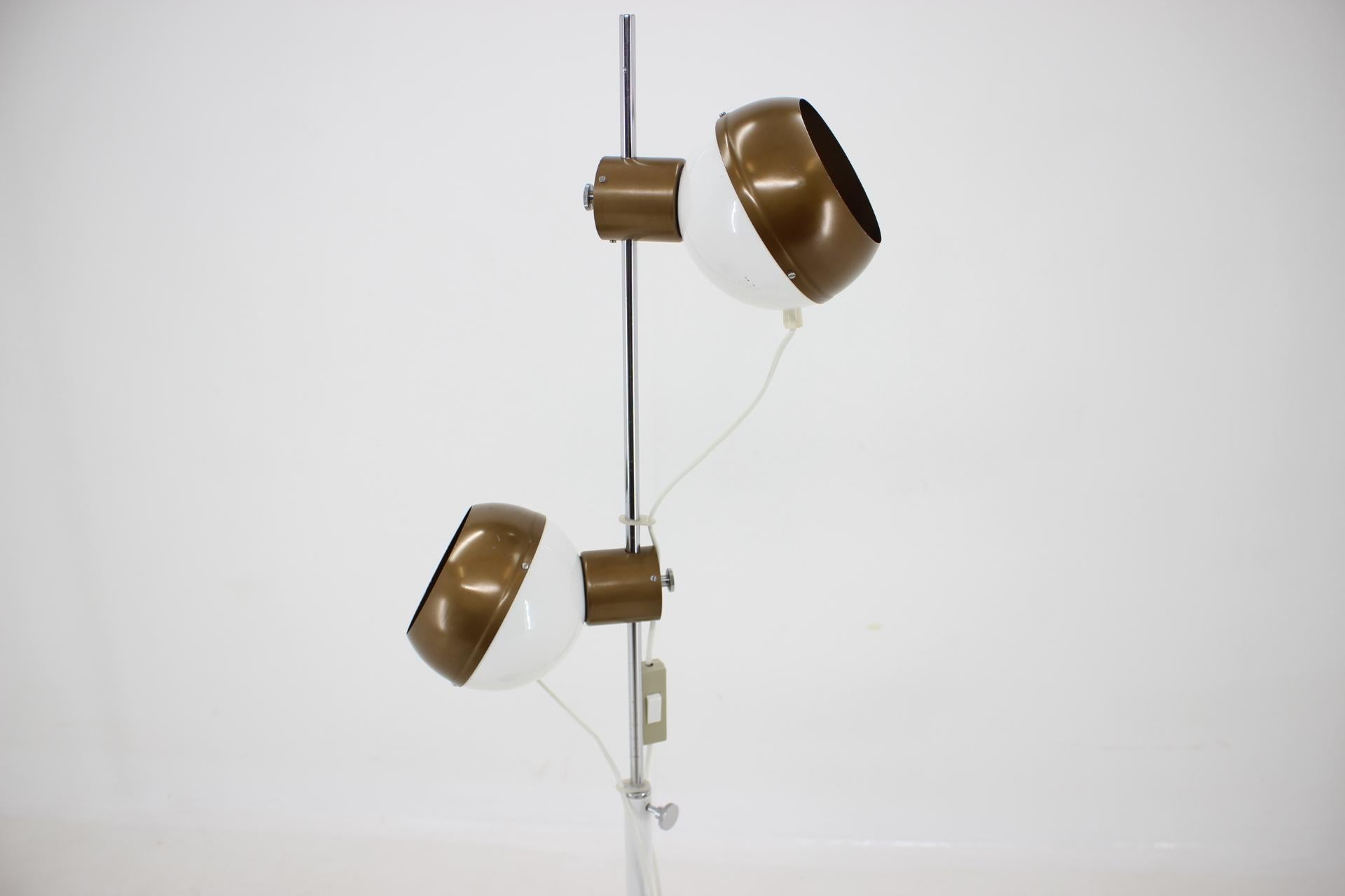 Magnetic Double Eye Ball Floor Lamp, 1970s 1