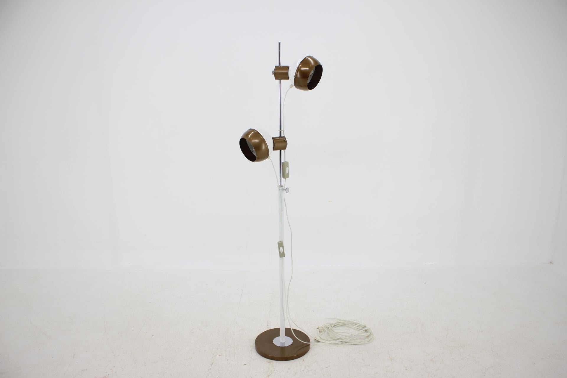 Magnetic Double Eye Ball Floor Lamp, 1970s 2