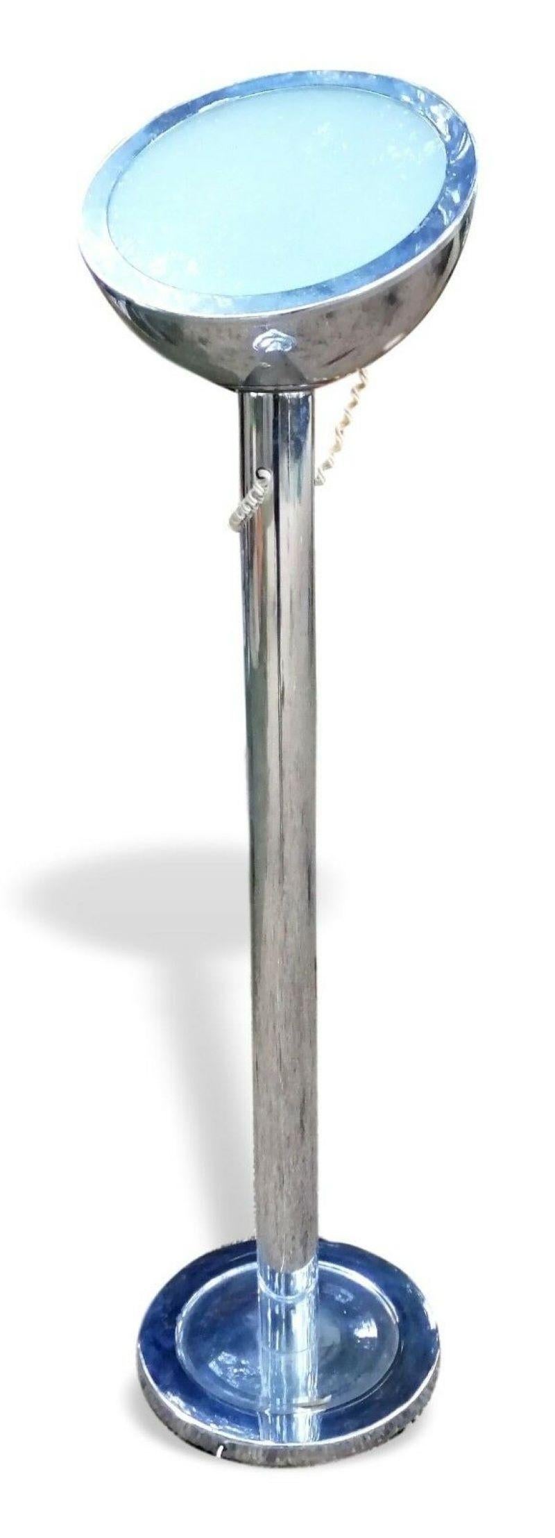 Magnetic Floor Lamp in Steel Design Goffredo Reggiani, 1970s For Sale 2