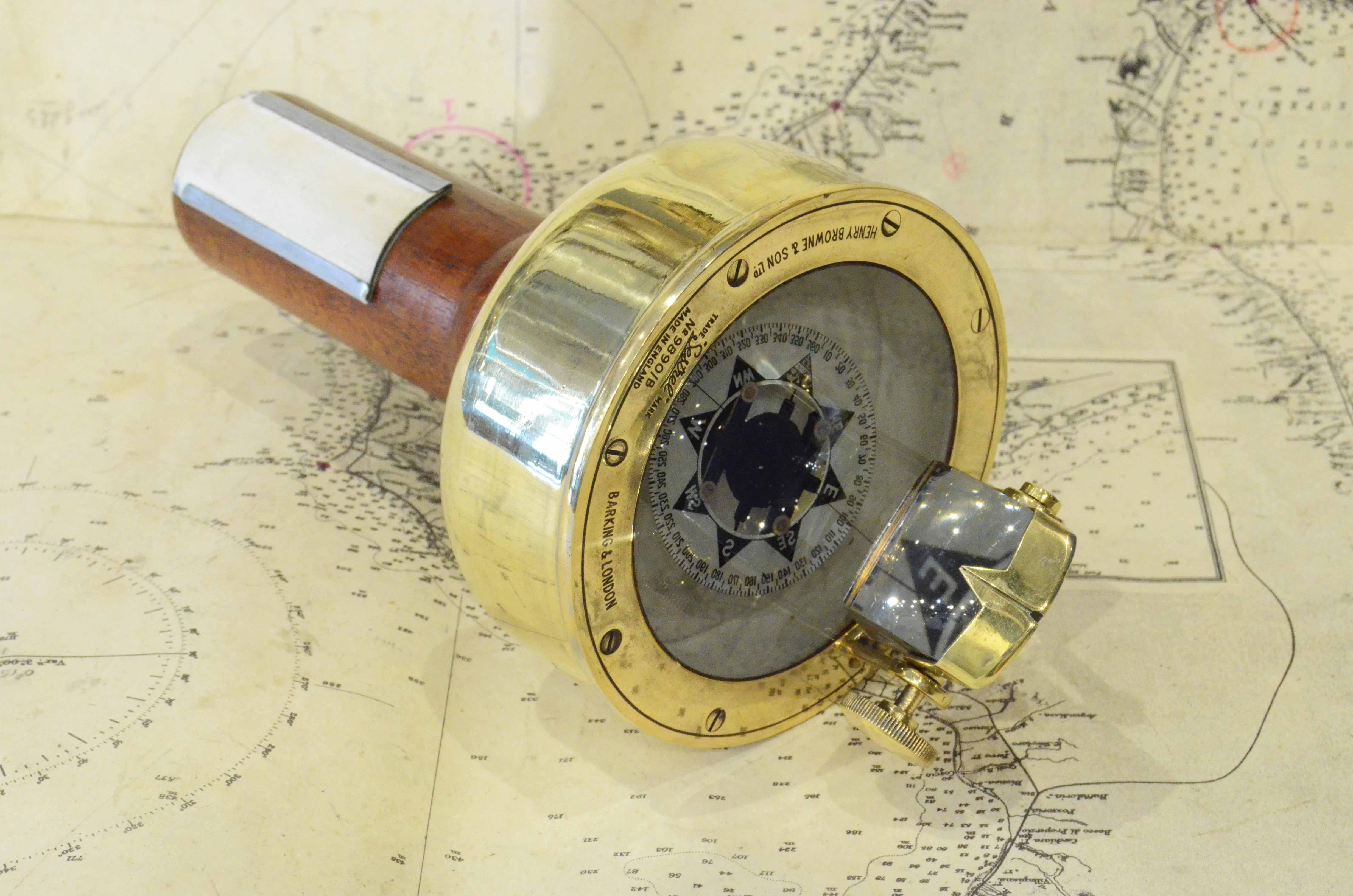 Magnetic Hand Bearing Compass Henry Browne & Son Ltd Sestrel London 1900s 6