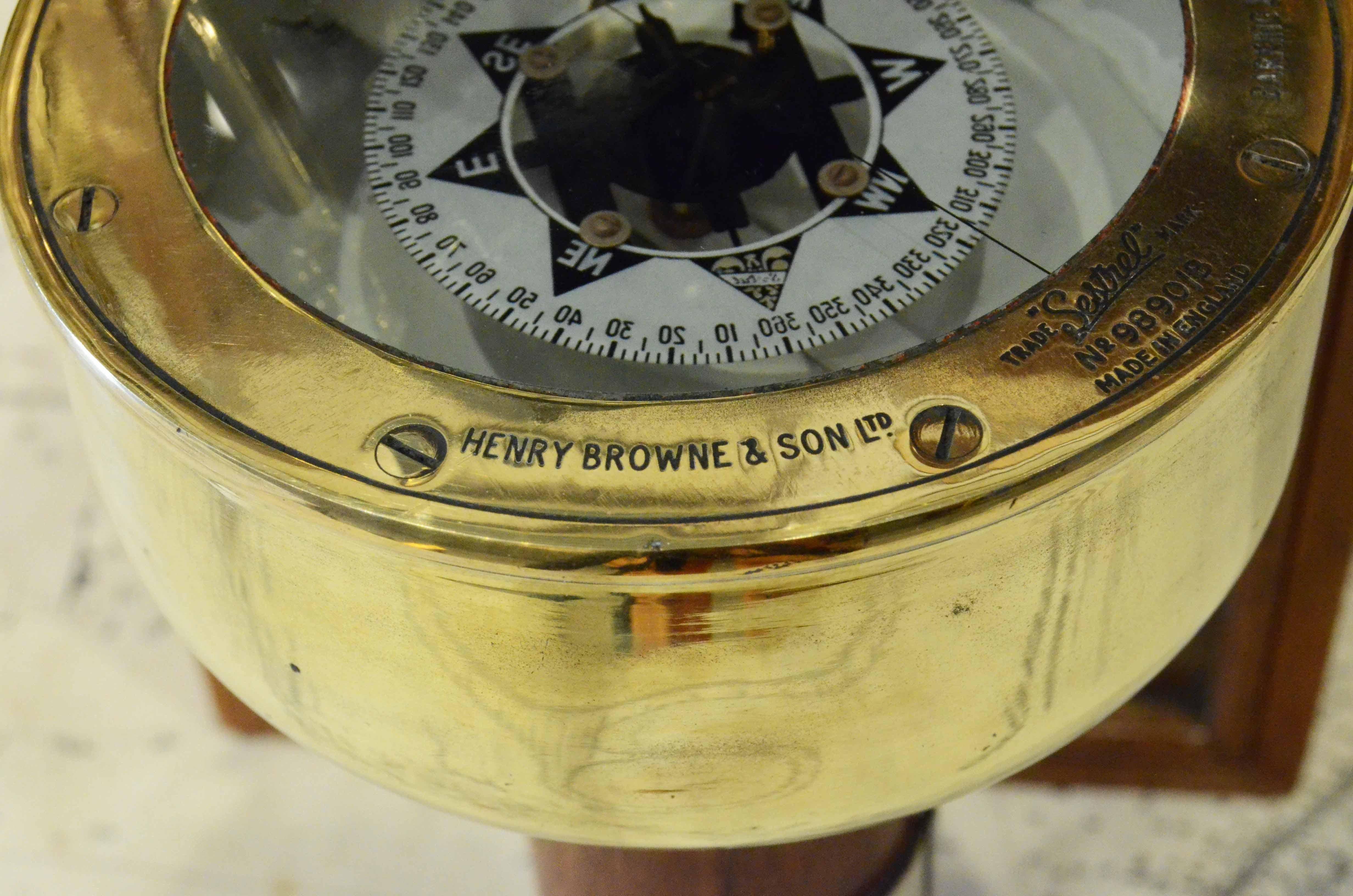 Magnetic Hand Bearing Compass Henry Browne & Son Ltd Sestrel London 1900s 4