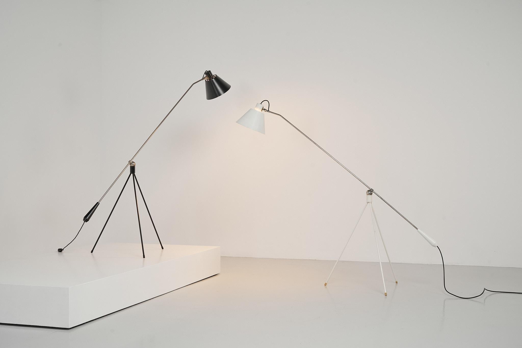 Mid-20th Century Magneto Floor Lamp H Fillekes for Artiforte 1954