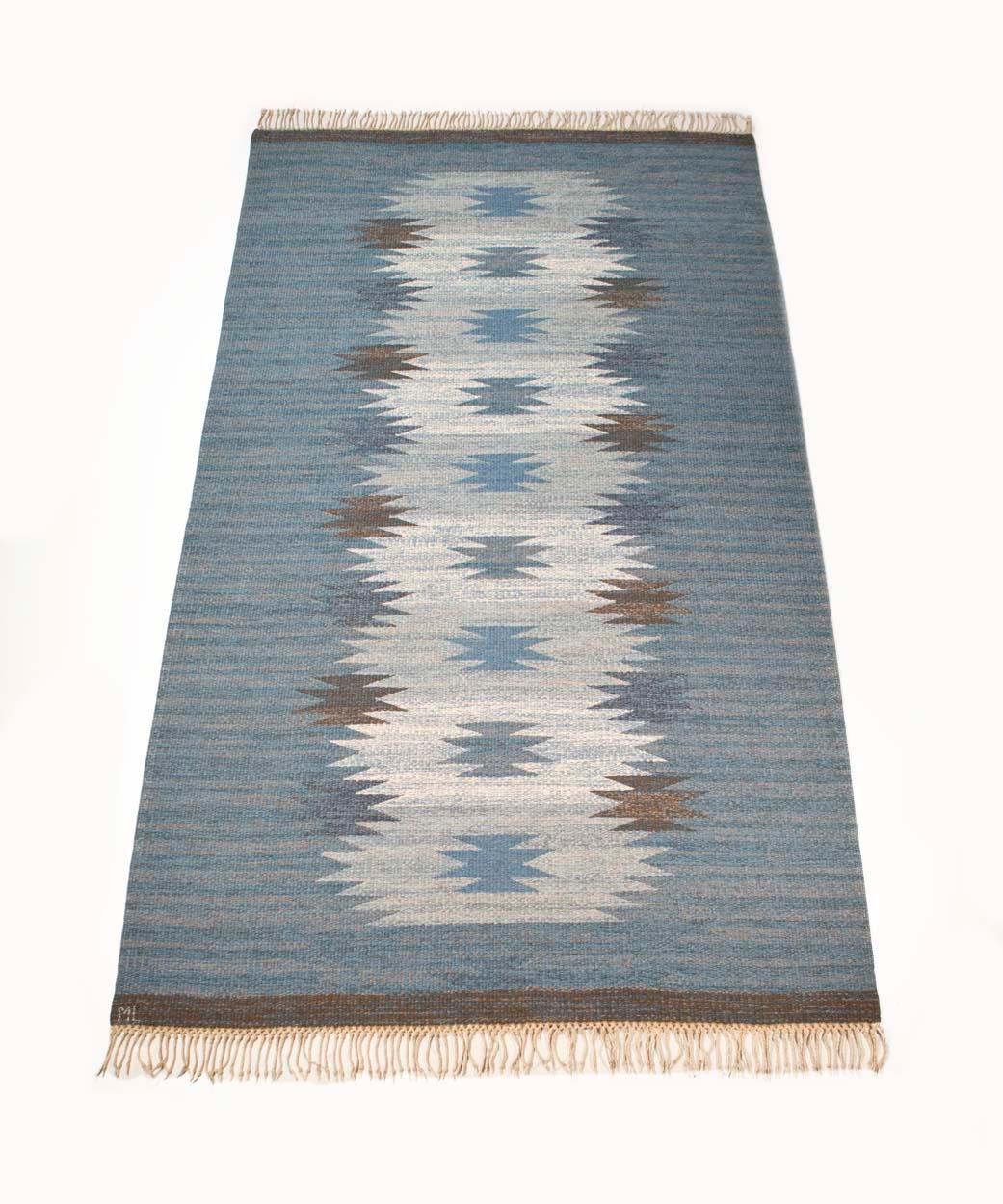 Magnhild Lundsten Swedish flat-weave rug - Sweden, 1950s - 101