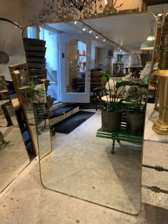 Magnificant Larger Brass Mirror-Midcentury, Italy