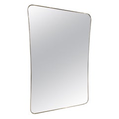Magnificant Larger Brass Mirror-Midcentury, Italy