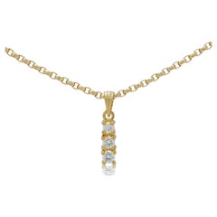 Magnificent 0.24ct Diamonds Pendant in 20K Yellow Gold - (Chain Not Included)