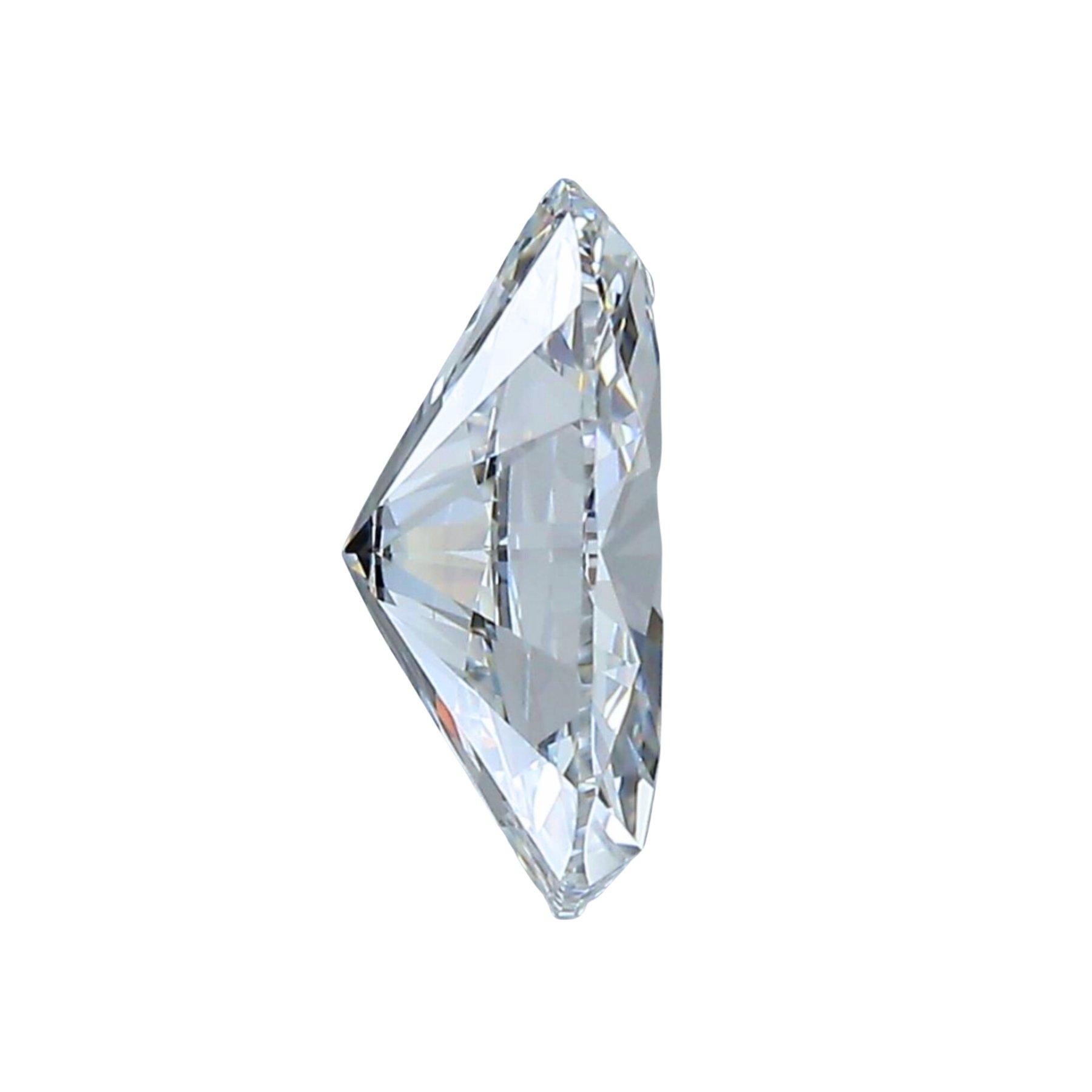 Magnificent 0.72 ct Ideal Cut Oval Diamond - GIA Certified In New Condition In רמת גן, IL