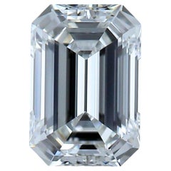 Magnificent 0.75 Double Excellent Ideal Cut Emerald-Cut Diamond - GIA Certified