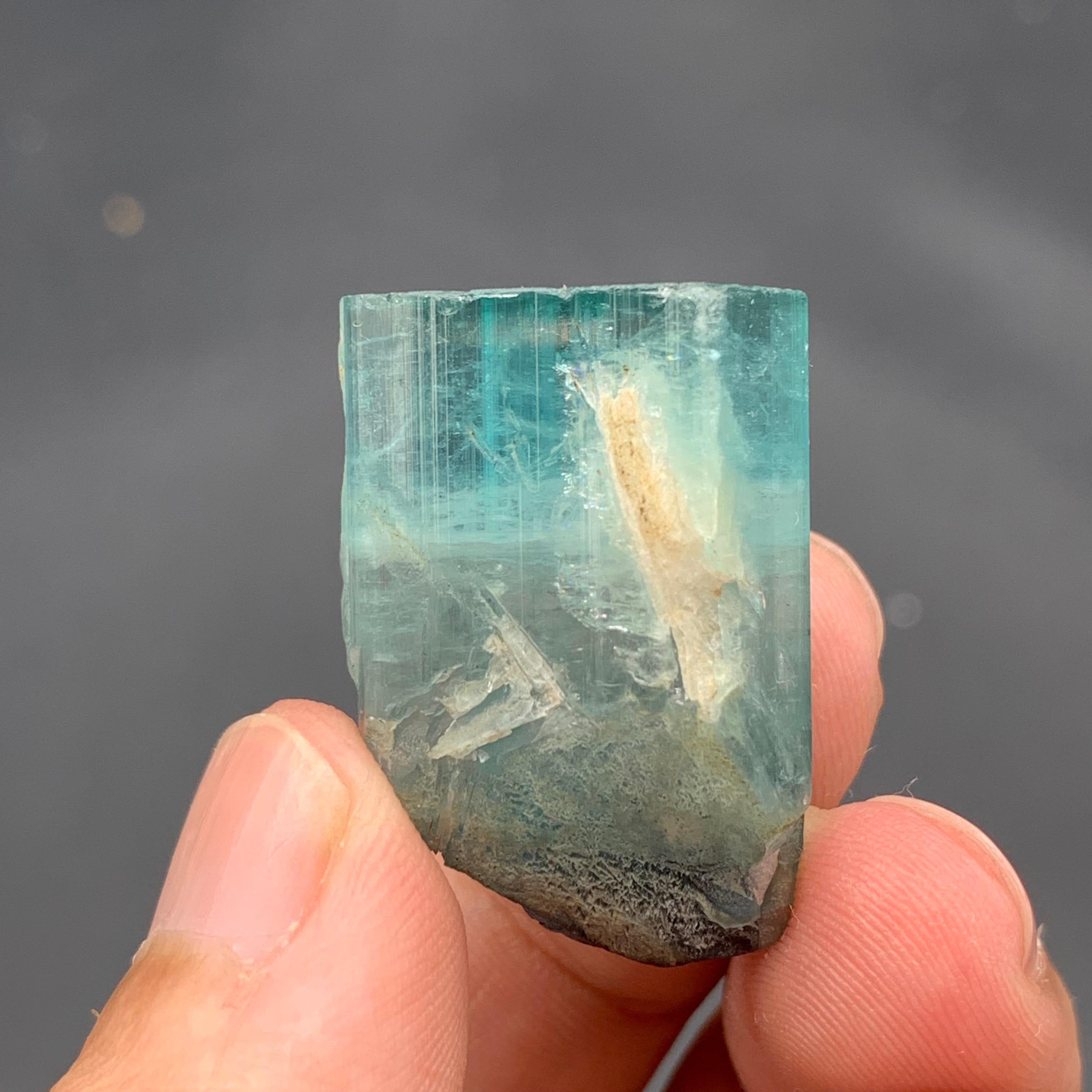 Magnifico cristallo di tormalina Nature da 13,80 grammi proveniente dall'Afghanistan in vendita 2