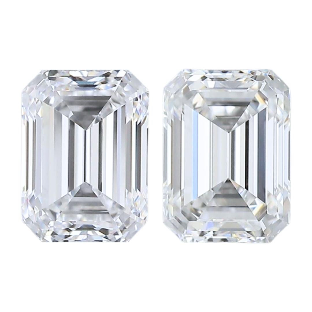 Magnificent 1.41ct Double Excellent Ideal Cut Pair of Diamonds - GIA Certified
