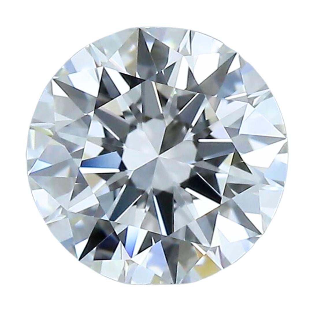 Magnifico diamante rotondo a taglio ideale triplo eccellente da 1,51ct - Certificato GIA in vendita 2