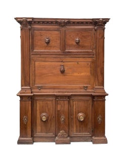 Magnificent 16th Century Italian Walnut Stipo