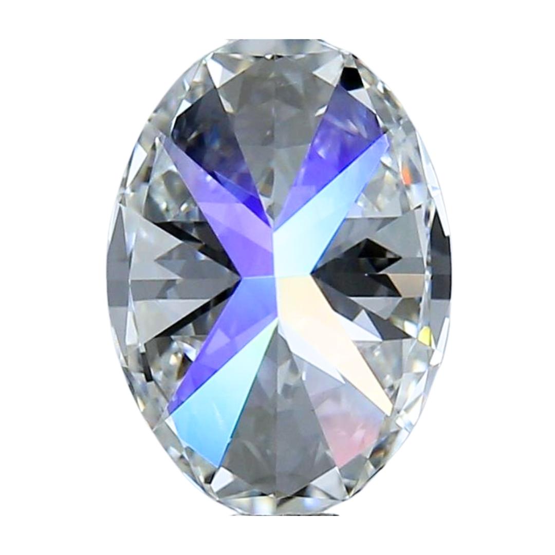 Women's Magnificent 1.72ct Ideal Cut Oval-Shaped Diamond - GIA Certified For Sale