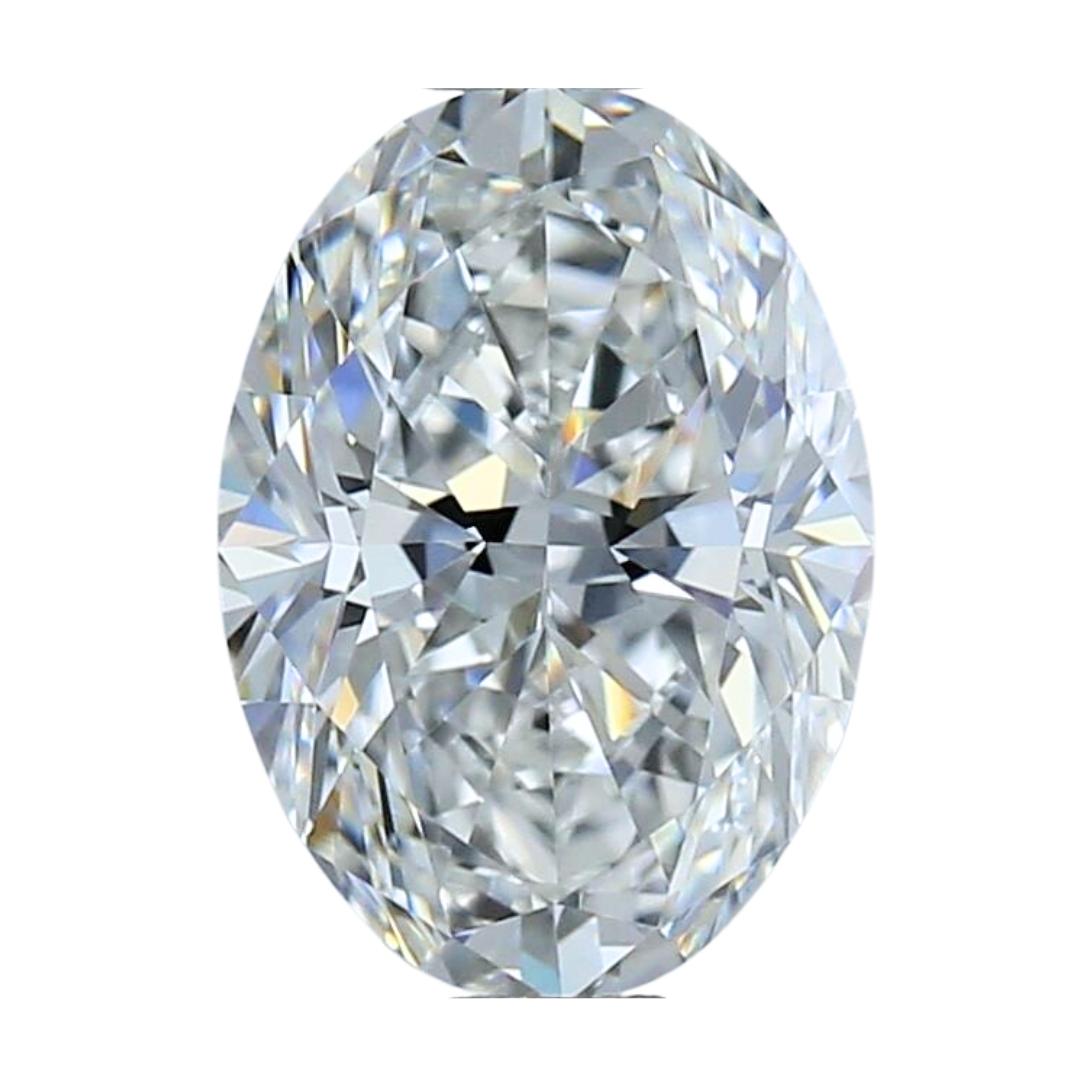 Magnifique diamant de forme ovale de 1,72 carat, certifié GIA en vente 2