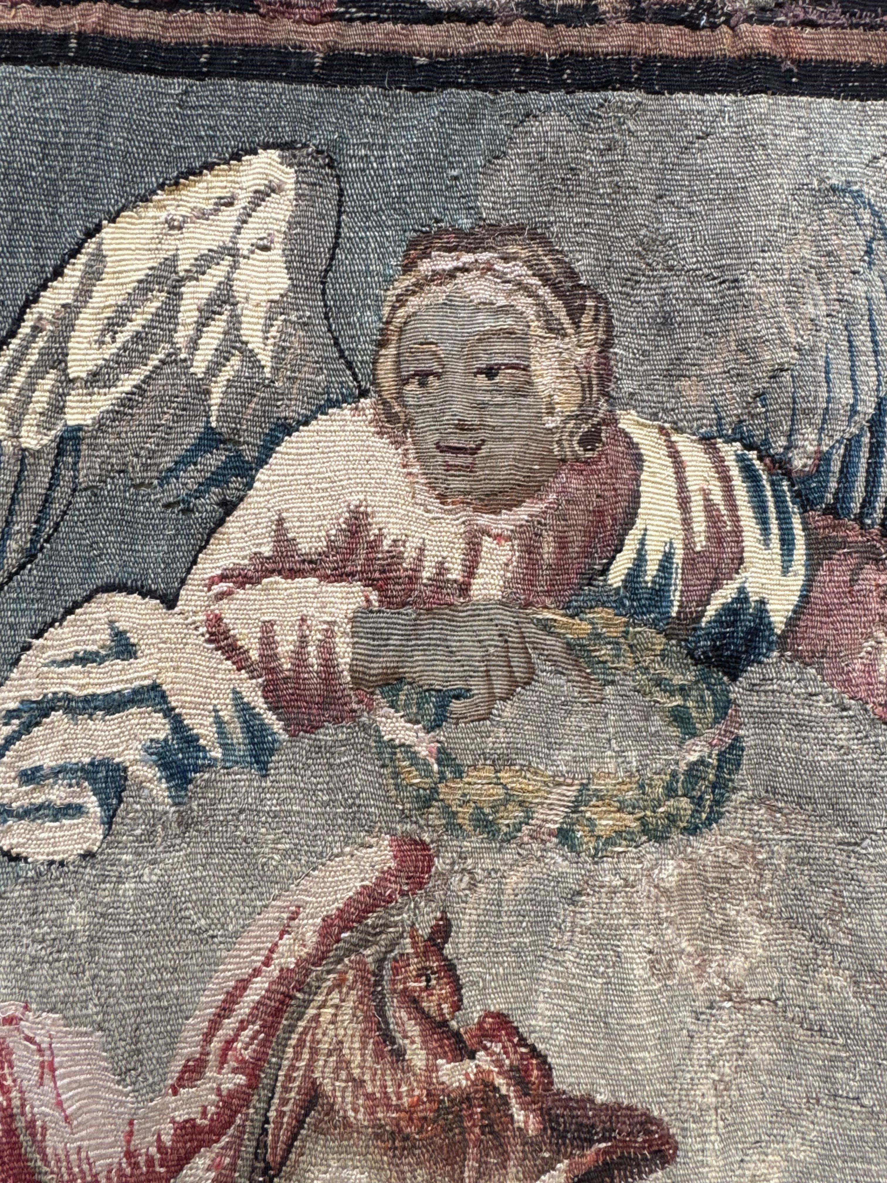 Late 17th Century Magnificent 17th-Century French Aubusson Tapestry – Alexander the Great For Sale