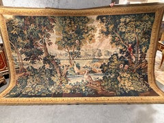 Magnificent 17th-Century Gobelin Tapestry – “Landscape with Peacocks”