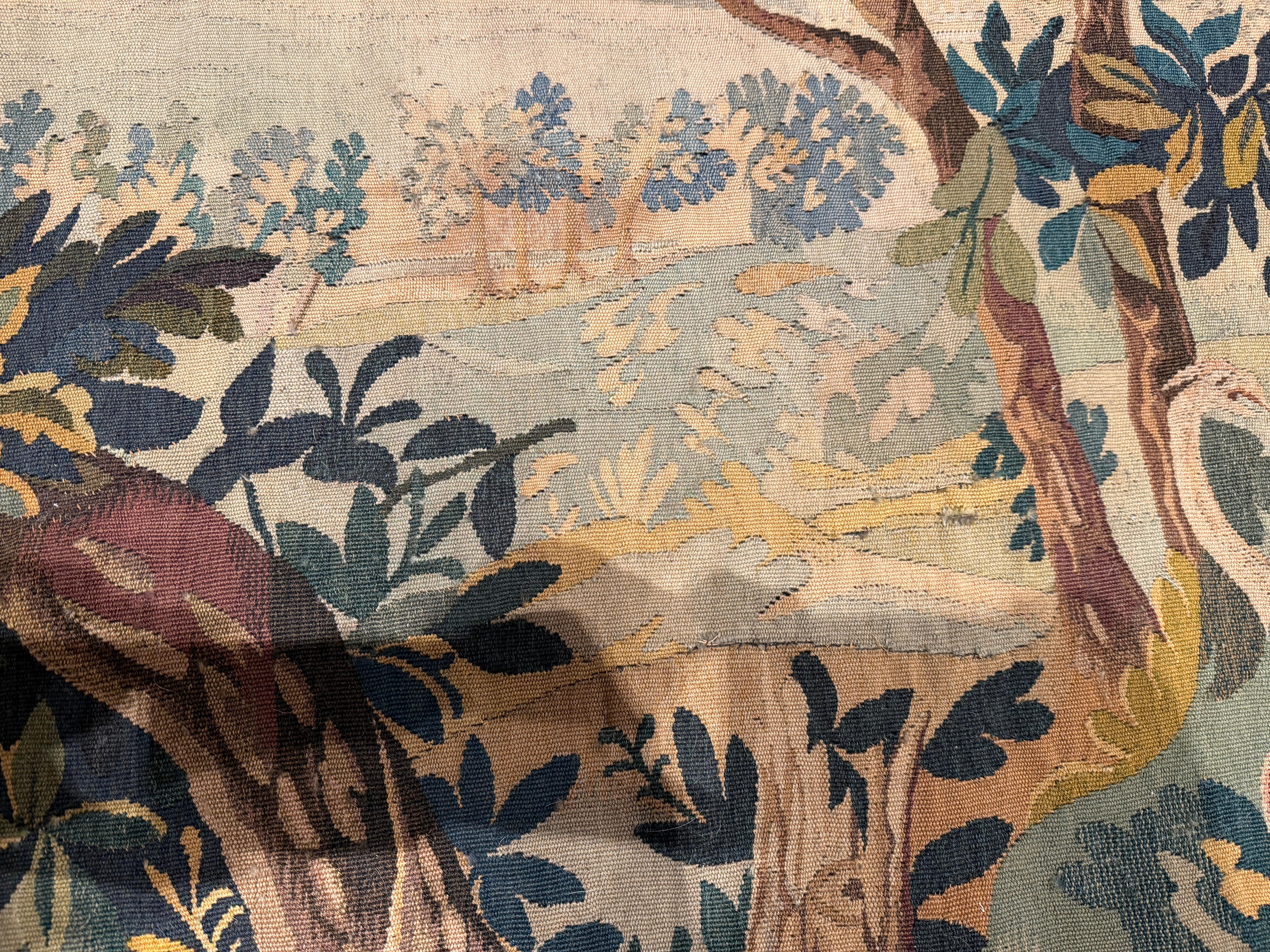 Magnificent 17th-Century Gobelin Tapestry – “Landscape with Peacocks” For Sale 2