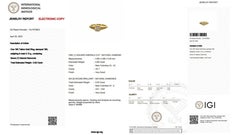 Prächtiger Ring aus 18 Karat Gelbgold im antiken Stil mit 0,83 Karat natürlichen Diamanten IGI C